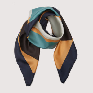 Coccinelle foulard in seta “Color Layout” Multicolor E7LY1380801.M55 MULTI APRICOT