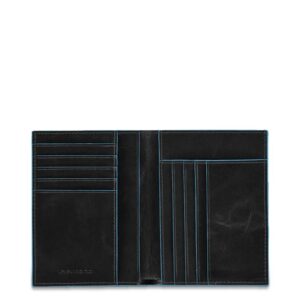 Piquadro porta documenti in pelle “Blue Square” Nero PU1393B2.N
