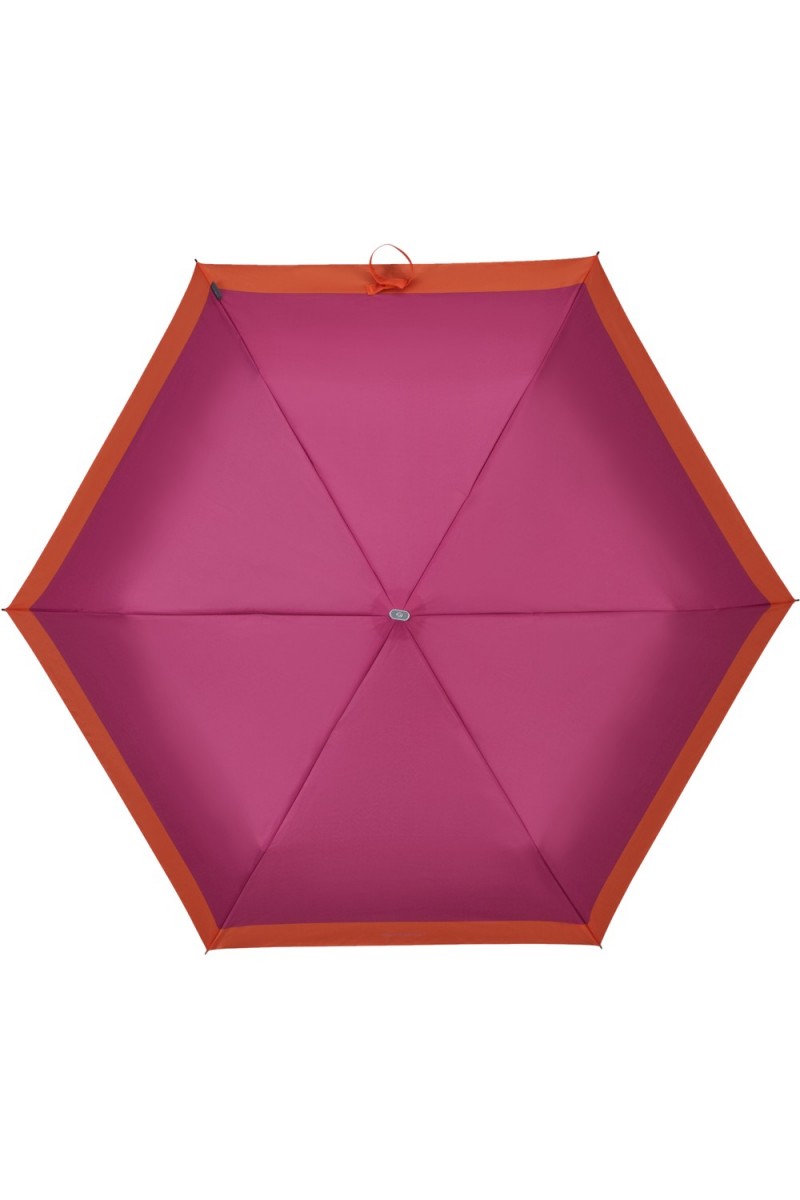 Samsonite ombrello manuale in nylon “Alu Drop S” Fuxia  108962.9873 FUCHSIA/ORANGE