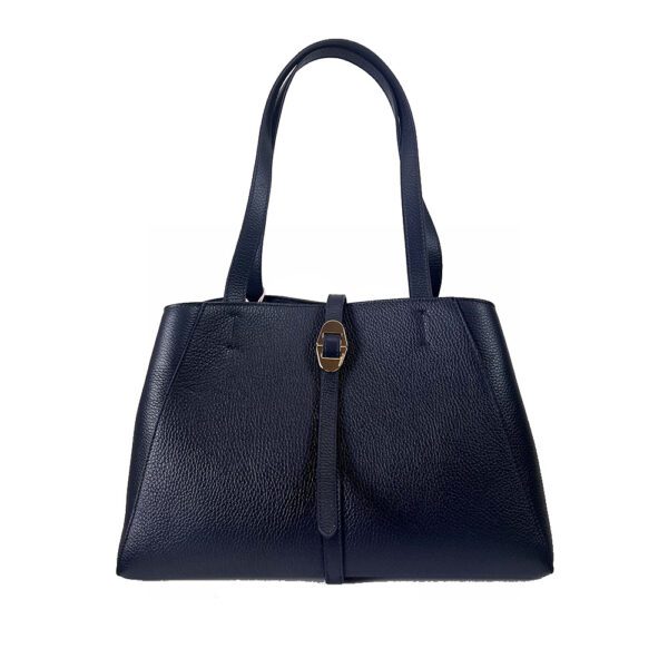 Coccinelle borsa shopping in pelle "Chara" Blu E1QLF110101.B29 MIDNIGHT BLUE