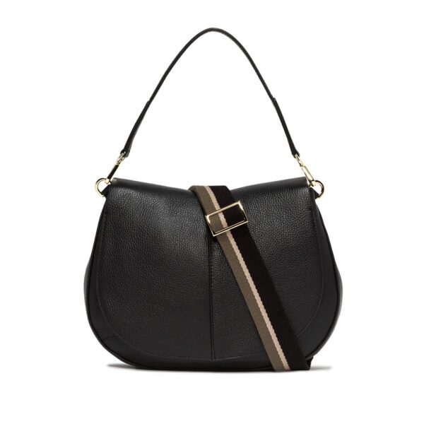 Gianni Chiarini borsa a spalla in pelle "Helena Round" Nero BS6037GRN-NA.001 NERO