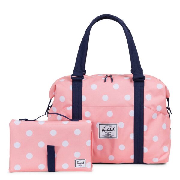 Herschel borsa premaman in tessuto "Strand Sprout" Rosa STRAND SPROUT. peach polka
