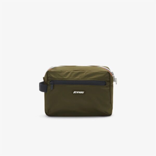 KWay necessaire in tessuto "Demu" Verde DEMU.GREEN BLACKISH