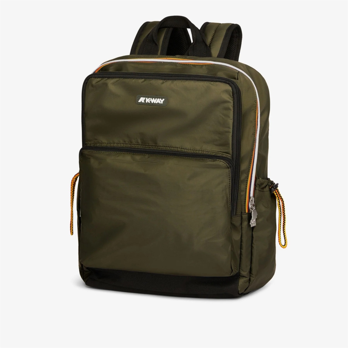 KWay zaino in tessuto "Gizy" Verde GIZY.GREEN BLACKISH - immagine 2