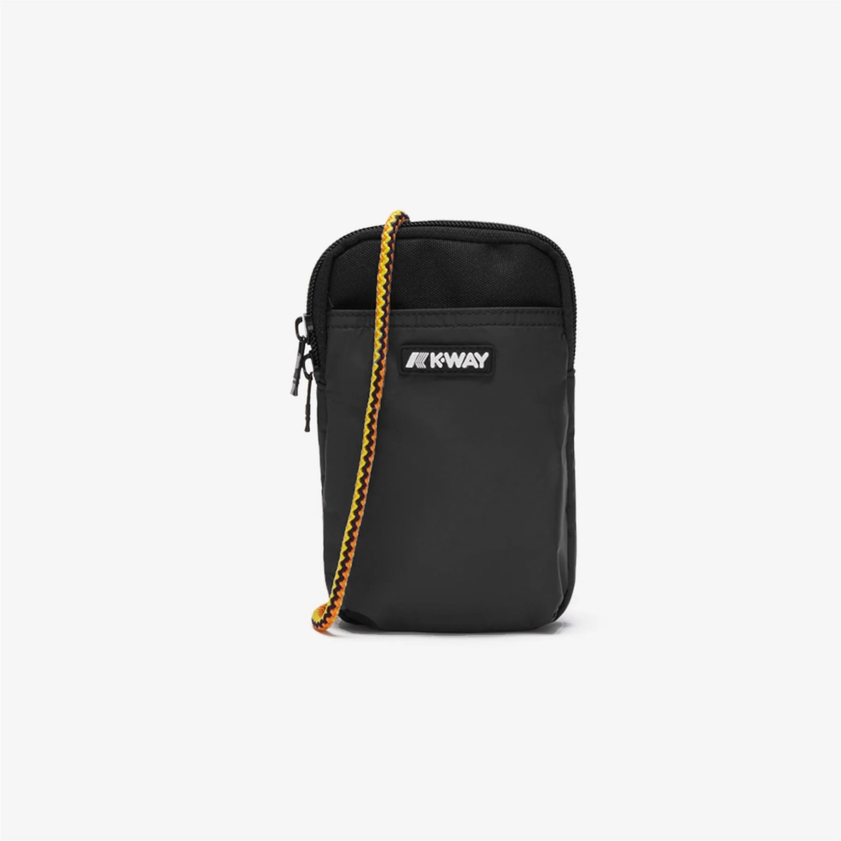 KWay porta cellulare in tessuto "Vitree" Nero VITREE.BLACK PURE