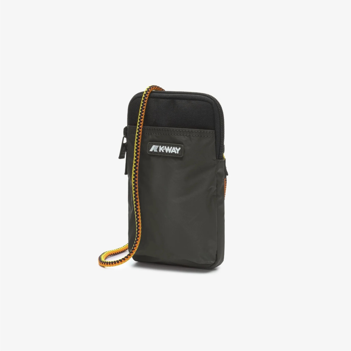 KWay porta cellulare in tessuto "Vitree" Verde VITREE.GREEN BLACKISH - immagine 2