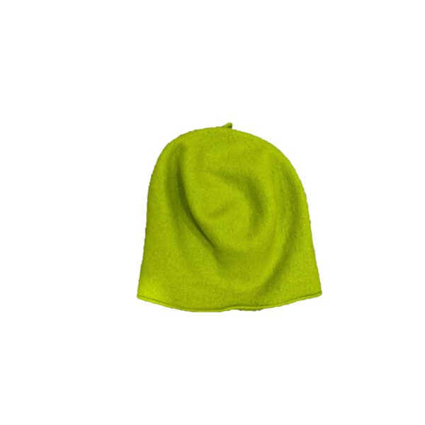 Kopka cappello in lana "Roll Up" Verde ROLL UP BERET.LIME