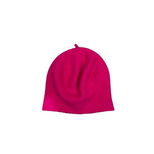 Kopka cappello in lana "Roll Up" Fuxia  ROLL UP BERET.PINK