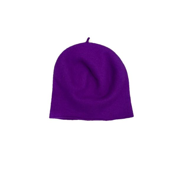 Kopka cappello in lana "Roll Up" Viola ROLL UP BERET.PURPLE