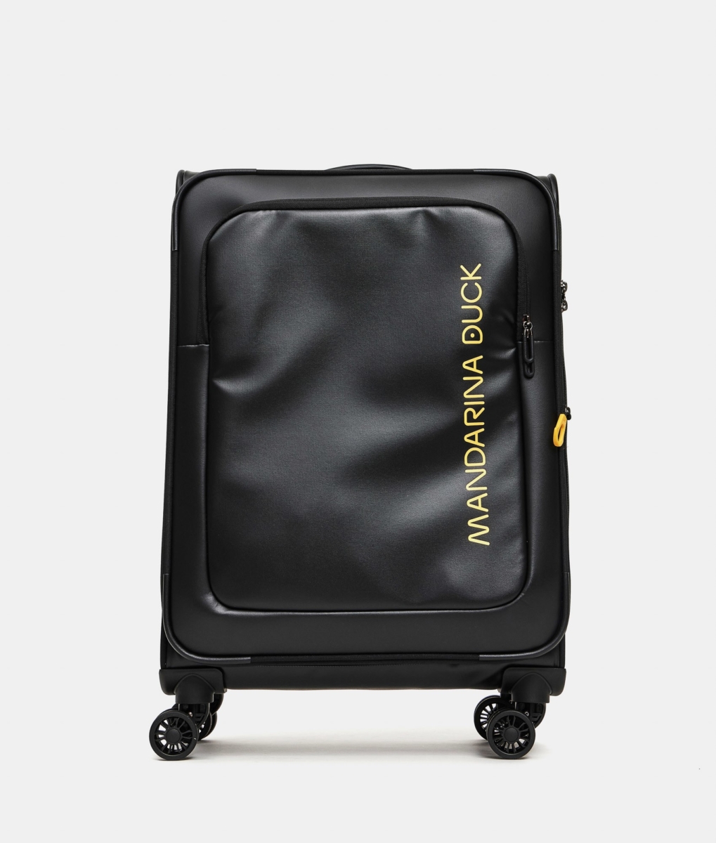 Mandarina Duck trolley medio espandibile in tessuto "Eco Coated" Nero OSV03.651 BLACK