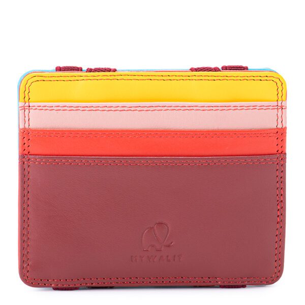 Mywalit portafogli compatto con elastici in pelle "Classic" Multicolor 111.163 VESUVIO