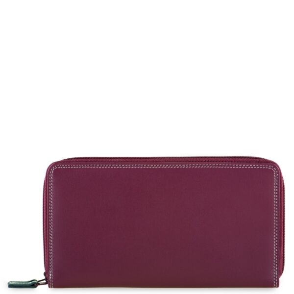 Mywalit portafogli doppia zip in pelle "Classic" Multicolor 375.136 CHIANTI