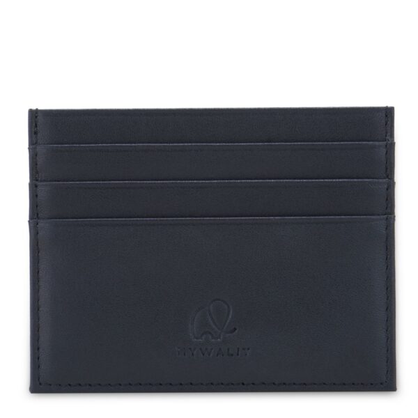 Mywalit porta carte di credito in pelle "Mens Range" Nero 4500.3 BLACK