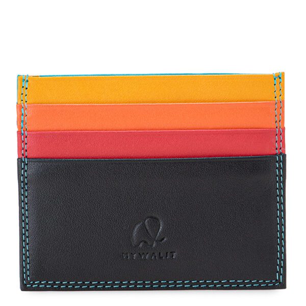 Mywalit porta carte di credito in pelle "Mens Range" Multicolor 4500.4 BLACK/PACE