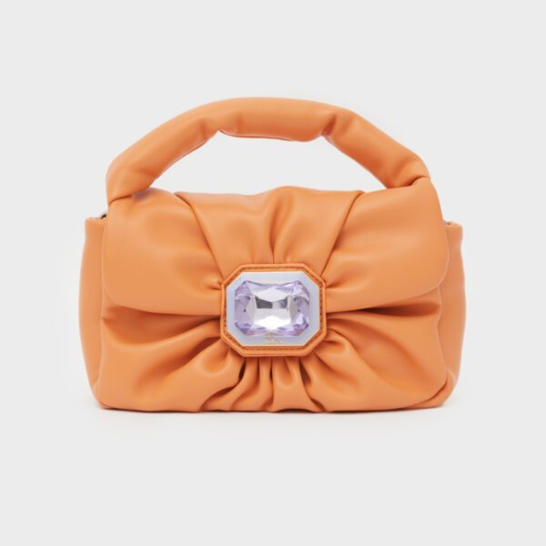 Nalì borsa a mano in ecopelle "Milù" Arancione AGBS0215.ARANCIO/LILLA