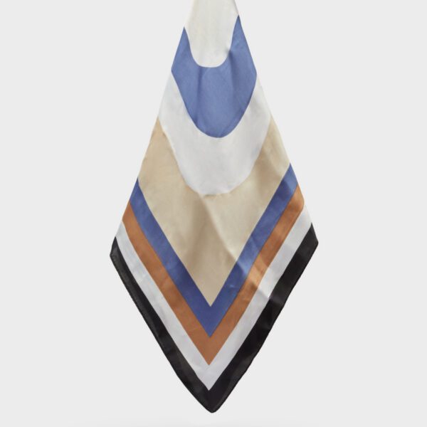 Nalì foulard in poliestere "Carrie" Multicolor BOSC0121.MARRONE/BLU