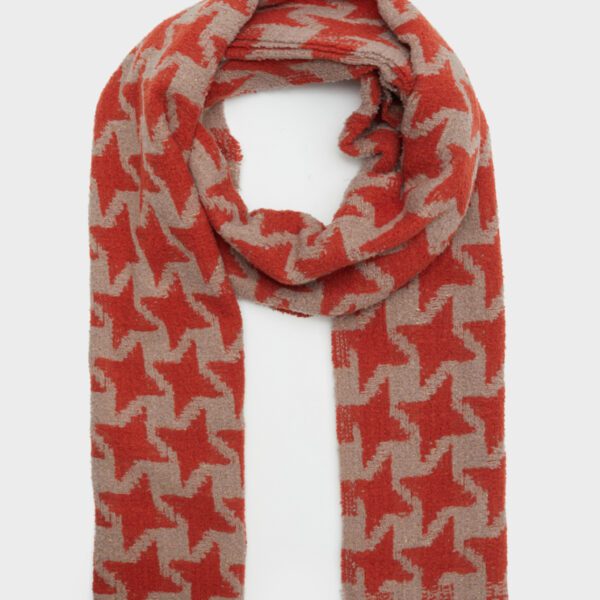 Nalì sciarpa in poliestere "Angela" Multicolor LASC0224.ARANCIO/BEIGE