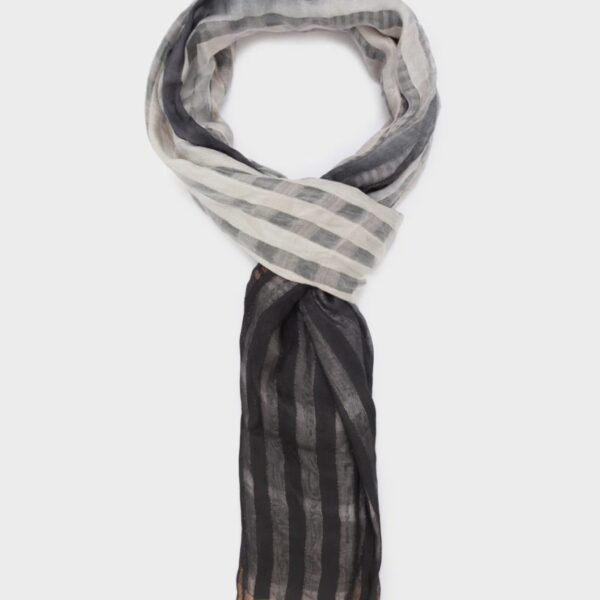 Nalì sciarpa in poliestere "Stripes" Nero LASC0279.NERO