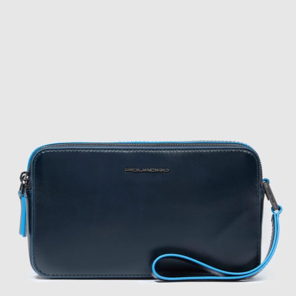 Piquadro pochette in pelle "Blue Square" AC4221B2.BLU2