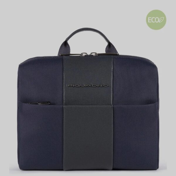 Piquadro beauty case in tessuto e pelle "Brief 2 Blu BY3058BR2.BLU
