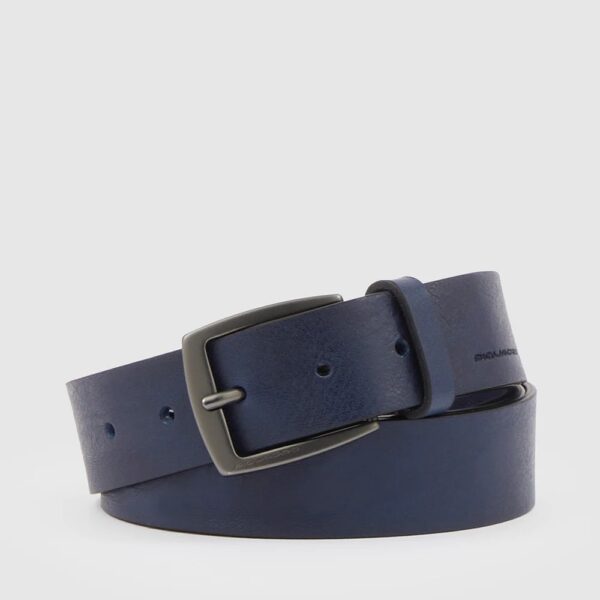 Piquadro cintura in pelle "Black Square" Blu CU6184B3.BLU