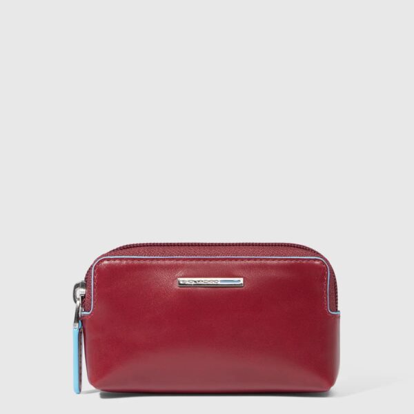 Piquadro portachiavi bustina in pelle "Blue Square" Rosso PC4216B2.R