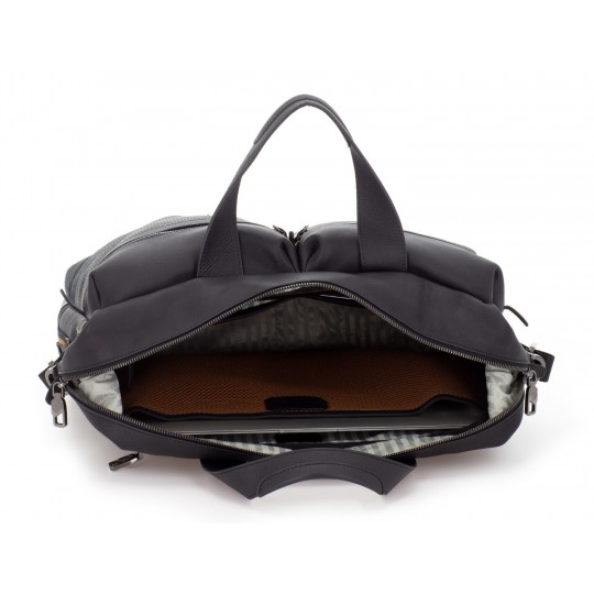 Scharlau borsa cartella da lavoro in pelle "Slackline" Nero BR10-L02.BK - immagine 6