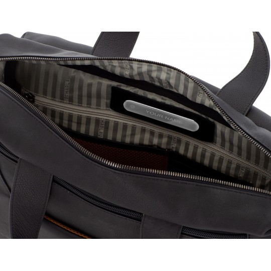 Scharlau borsa cartella da lavoro in pelle "Slackline" Nero BR10-L02.BK - immagine 7