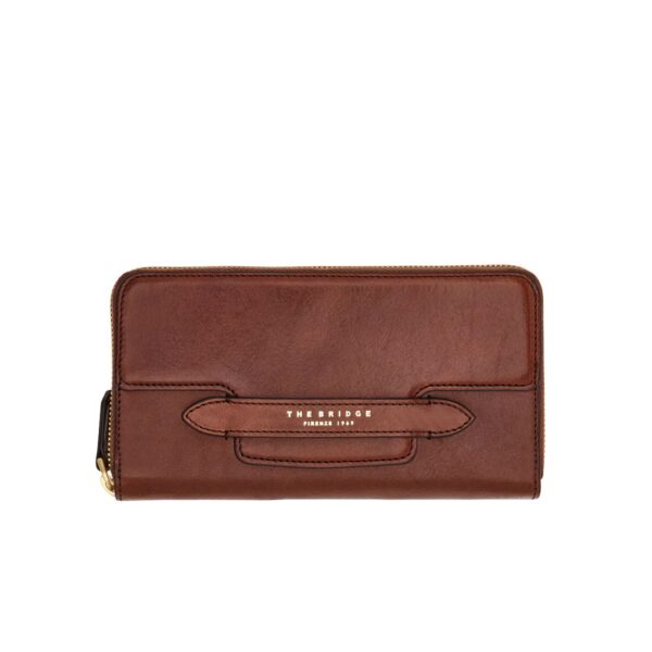 The Bridge portafogli in pelle "Lucrezia" Marrone 01733201.14