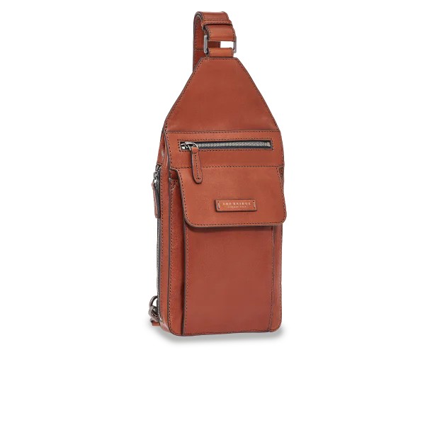 The Bridge monospalla in pelle "Alberto" Marrone 05310201.1A