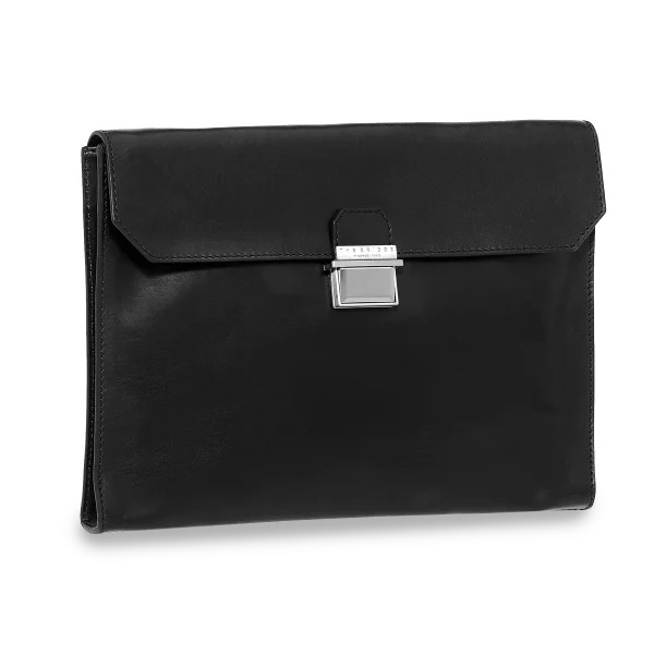 The Bridge sottobraccio in pelle "Dante" Nero 09344201.20