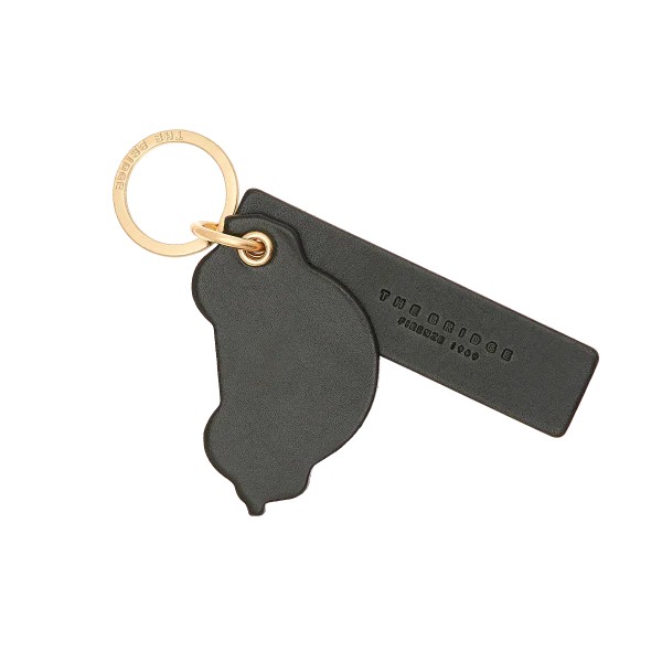 The Bridge portachiavi in metallo e pelle "Car" Verde 09370201.I2