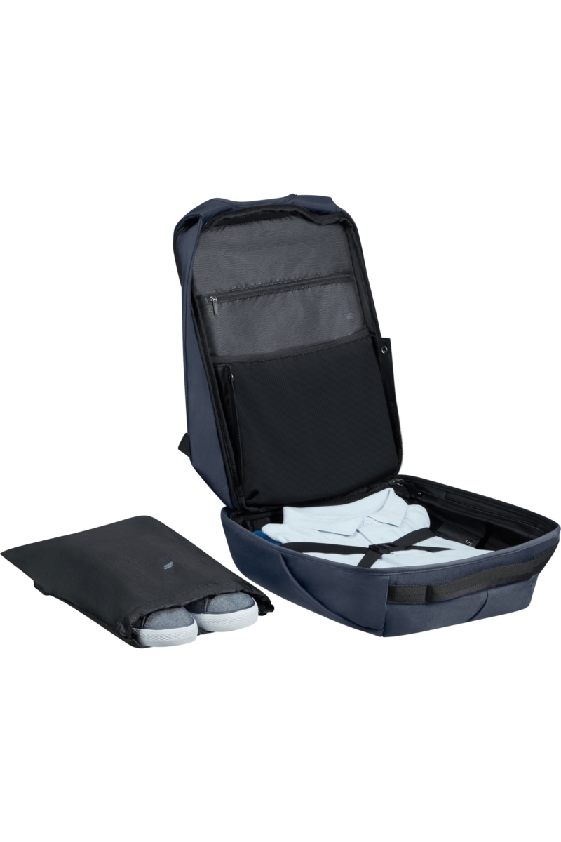 Samsonite zaino porta pc in polietilene riciclato "Securipack 2 Blu 150942.1247 DARK BLUE - immagine 3