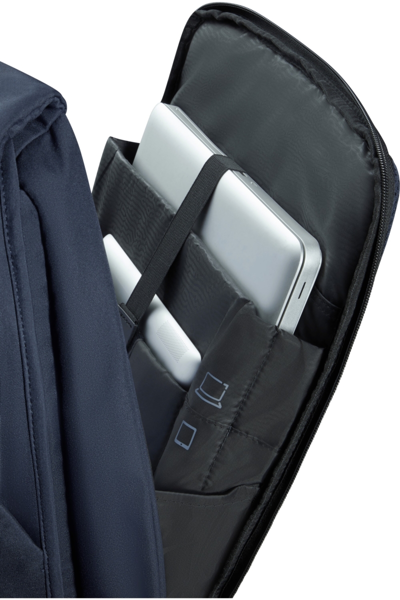 Samsonite zaino porta pc in polietilene riciclato "Securipack 2 Blu 150942.1247 DARK BLUE - immagine 5