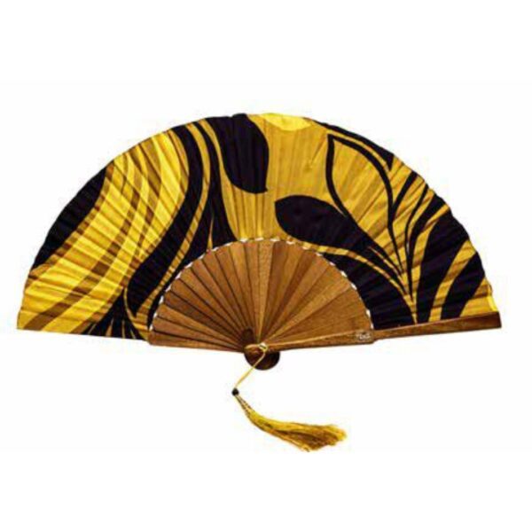 Te Per Due ventaglio in tessuto e legno "Jungle" Giallo TPWR23.512 JUNGLE