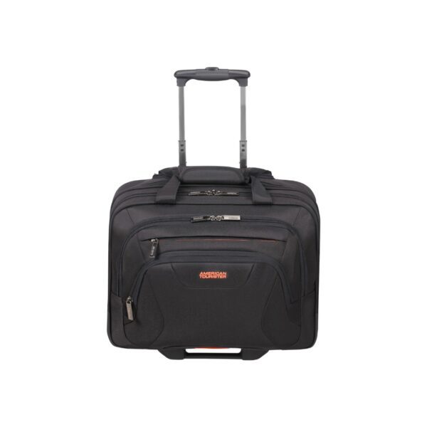 American Tourister pilota trolley in tessuto "At Work" Nero 88533.1070 BLACK/ORANGE