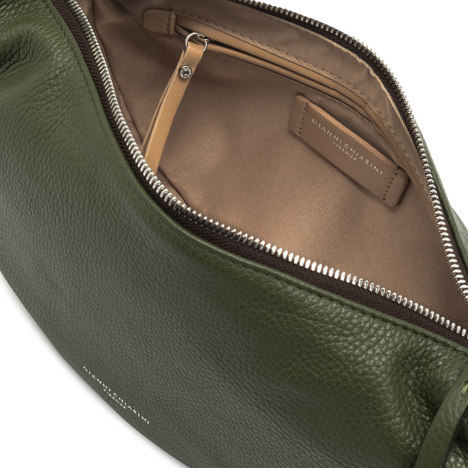 Gianni Chiarini borsa a spalla in pelle "Aisha" Verde BS11550COMM GRN-NA.14051 DEEP - immagine 4