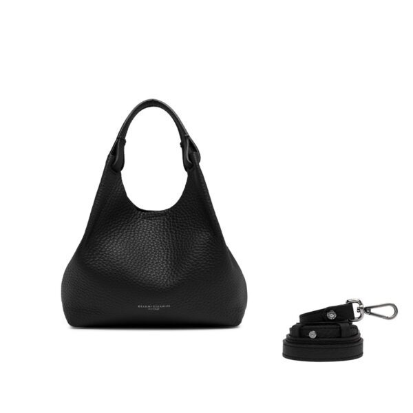 Gianni Chiarini borsa a mano in pelle "Dua" Nero BS9719RNGDBL.12565 NERO-CASTOR