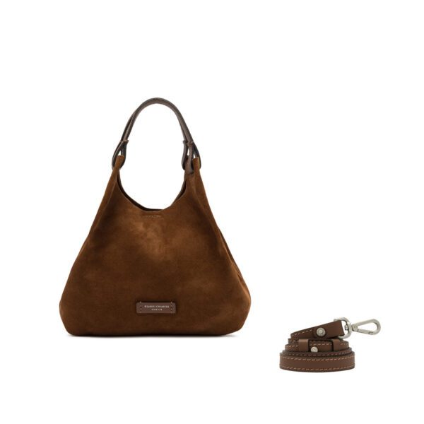 Gianni Chiarini borsa a mano in camoscio "Dua" Cuoio BS9779 CM-PL.14283 COGNAC_NC