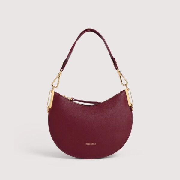 Coccinelle borsa a spalla in pelle "Sunup" Bordeaux E1QKF130301.612 RIBES/PRUNE