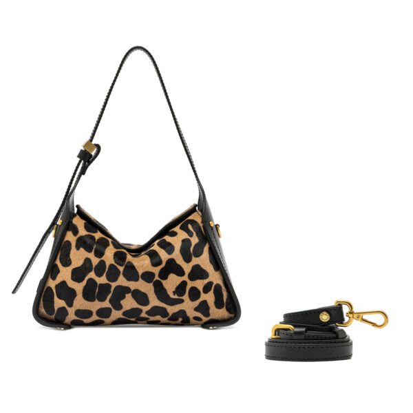 Gianni Chiarini borsa a spalla in cavallino "Penelope" Animalier BS11869 CAV-PRCK.11865 LEO-NER