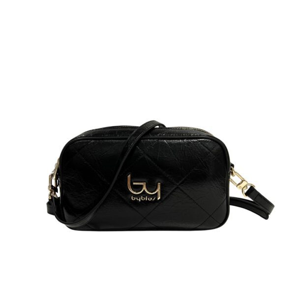 BY BYBLOS borsa a tracolla in ecopelle "Megara" Nero BYBS55B08.BLACK