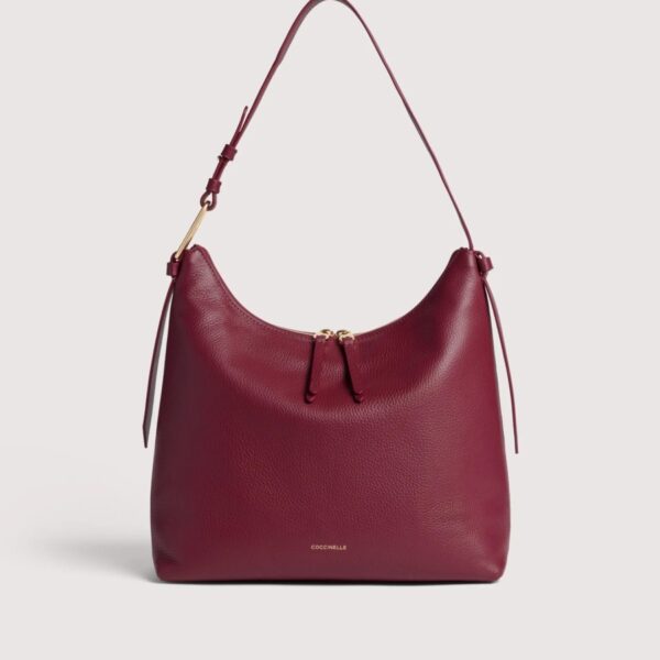 Coccinelle borsa a spalla in pelle "Malory" Bordeaux E1R1K130201.R52 RIBES