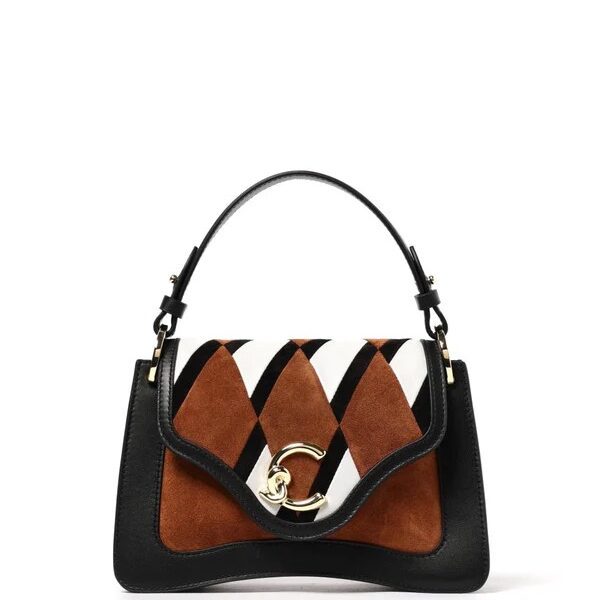 Coccinelle borsa a mano in camoscio "C-Me N.Geo Multicolor E1T1S180201.498 MUL-COGN/NOIR