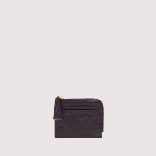Coccinelle porta carte di credito in pelle "Tassel" Viola E2MU0128901.V87 PRUNE