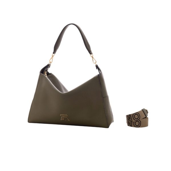 Ermanno by Scervino borsa a spalla in ecopelle "Victoria" Verde 12402013.ARMY GREEN