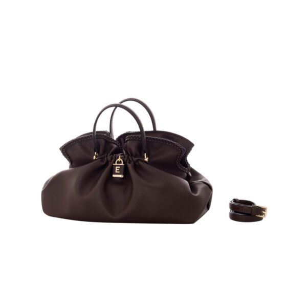Ermanno by Scervino borsa a mano in ecopelle "Octavia" Marrone 12402056.TESTA DI MORO
