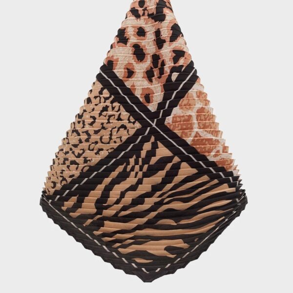 Nalì foulard in poliestere "Animalier Mix" Multicolor BOSC0162.NERO
