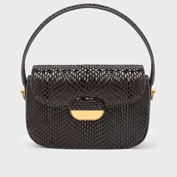 Nalì borsa a mano in ecopelle "Gia" Nero GMBS0012.NERO