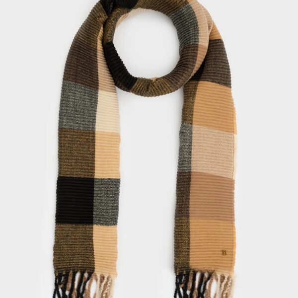 Nalì sciarpa in poliestere "Helen" Multicolor LASC0296.MARRONE/BEIGE